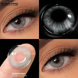 2pcs/1pair Color Contact Lenses for Eyes Fashion High Quality Brown Eye Makeup Blue Eyes Lenses Gray Contacts 6 Months