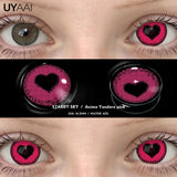 Popxstar  Cosplay Contact Lenses Makeup Colored Pupils Cosmetics Black Lenses Halloween Green Contact Lenses  White Pupils Red lens