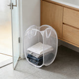 Popxstar  Collapsible Pop-up Mesh Laundry Basket Portable Clothes Hamper for Easy Washing and Storage of Dirty Clothes Socks Toys Sundries