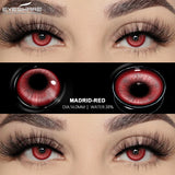 New Red Lenses Halloween Colored Contact Lenses Cosplay Pink Eyes Lens Anime Eyes Blue Green Makeup Contact Purple Lens