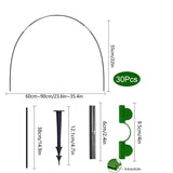 Popxstar Garden Net Plant Cover Rustproof Fiberglass Rods Insect Netting Arch Set Flower Vegetable Bird Protection Netting Plant Cover