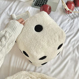 Popxstar 20cm ins creative simple home decoration pillow fun simulation dice plush toy sofa cushion floor mat