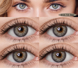 Popxstar Hot Selling 2pcs Myopia Color Contact Lenses Prescription High Quality Eyes Colored Contacts with Degree Yearly