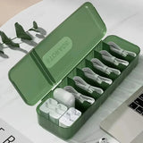 Popxstar  With 7 Compartments Organizer Charger Cord Storage Box Data Cable Storage Case Reusable Cable Storage Box For Home Travel New