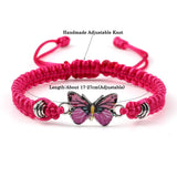 Popxstar Sweet Shining Butterfly Bracelet For Women Bohemian Braided Bracelet Bangle New Style Couple Classic Butterfly Hand Jewelry Gift