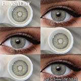 1 Pair Natural Eyes Color Contact Lenses for Eyes Brown Gray Beauty Pupils Blue Contacts Lens Yearly Cosmetic Lens
