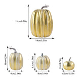 Popxstar Thanksgiving Artificial Pumpkins Sets Assorted Big and Small Pumpkins Fake Pumpkins Farmhouse Fall Harvest Table Halloween Decor