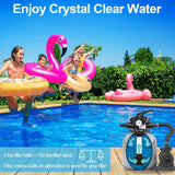 Popxstar Swimming Pool Filter Ball, A Newly Upgraded Efficient Filter Sand, Reusable Environmentally Blue Filter Medium Ball