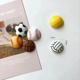 Popxstar 6Pcs Football Basketball Refrigerator Magnets Photo Information Fixed Magnets Home Decor
