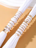 Popxstar 23pcs/Set Vintage Heart Butterfly Rings Set For Women Fashion Gold-color Geometric Hollow Finger Ring Wedding Party Jewelry