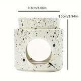 Popxstar  Detachable Ceramic Essential Oil Burners Waxes Melt Burner Warmer Tealight Candle Holder Home Tabletop Decoration Yoga Spa Gifts