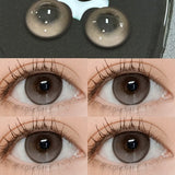 2PCS Brown Contact Lenses with diopters Natural Big Pupils cosmetics Beautiful Annual Color Contact Lenses  Fast Shipping
