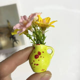 Popxstar Ins Style Mini Ceramic Small Vase Refrigerator Sticker Creative 3D Stereo Home Decoration Magnet