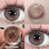 Popxstar Rose Witch Cosplay Prescription Contact Lenses Myopia Lenses with Diopter Anime Red Pupils Color Contact Lenses for Eyes