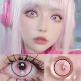 Graded 1pair Color Contact Lenses Anime Halloween Cosplay Softlens 14.5mm 6months