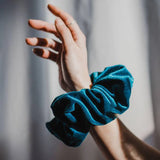 Popxstar Women Super Oversized Velvet Hair Band Solid Scrunchies Soft Flannel Elastic Large Intestine Hair Ties Ponytail Holder Hair Rope