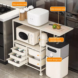 Popxstar Mobile Storage Trolley with Drawer Multi Layer Kitchen Shelf Oven Storage Rack Cart Cabinet Floor To Ceiling Dining-Side Cabinet