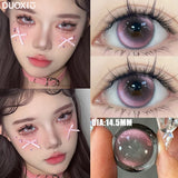 Popxstar  1Pair New Korean Color Contact Lenses for Eye with Degree Bright Fashion Blue Lenses Beauty Pupils Cosmetic Fast Shipping