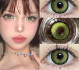 Popxstar 1 Pair New Product Korea Myopia Contacts Lenses  Fashion Purple Soft Color Contacts Fast Shiping