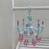Popxstar Plastic Princess Style Beautiful Drying Rack Multi-functional Underwear Socks Clip Clothes Hanger Dryer Towels Cloth Drying Rack