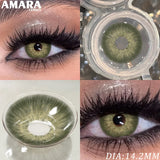 Popxstar  1 Pair Fashion Color Contact Lenses for Eyes Brown Lenses Colorcon Blue Lenses Yearly Beautiful Grey Eye Pupils Lens
