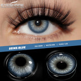 2pcs Natural Black Contact Colored Contact Lenses for Eyes Brown Makeup Lenses Yearly Gray Beautiful Pupils Blue Lens