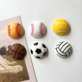 Popxstar 6Pcs Football Basketball Refrigerator Magnets Photo Information Fixed Magnets Home Decor