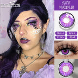 2pcs Cosplay Anime Eyes Lenses for Eyes Makeup  Halloween Beauty Contact Lenses Eye Cosmetic Blue Color Lens Eyes