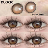 Popxstar  1Pair  Colored Lenses Eye Purple Pupils lenses Makeup Myopia Large Diameter Lenses 14.5MM Contact 1 Year Fast Shipping