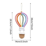 Rainbow hot air balloon Dream catcher Dreamcatcher living room bedroom children's room tassel tapestry Wall decoration pendant