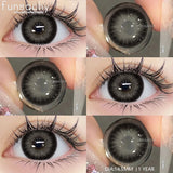 Popxstar  1Pair New Brown Contact Lenses Beauty Fashion Pupils Eye Color Lenses Colored Contact Eye Lenses Yearly Cosmetic Pupils
