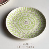 Popxstar  Ceramic Round Shape Floral Plates Dinner Sets Large Capacity Large Plate Dessert Salad Plate Beautiful Table Tableware Services