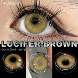 Popxstar  Cosmetics Color Contact Lenses 1pair Brown Color Lens Fashion Lenses Korean Lenses Grow Eye Big Eye Lens Gray Contacts
