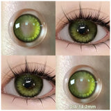Popxstar Rose Witch Cosplay Prescription Contact Lenses Myopia Lenses with Diopter Anime Red Pupils Color Contact Lenses for Eyes