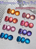 Autumn Winter Blue Black Red Glass Bead Crystal Cat Eye Gel Nail Polish New Whitening High Density Sparkling Nail