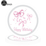 Popxstar  5pcs Bow Balloon Birthday Decorations Bow Tie Pink Balloon Bow Balloon Wedding Bride Shower Birthday Girl Decoration Bow Balloon