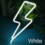 Creative LED Lightning-shaped Festival Home Atmosphere Lamp, Stylish Neon-style Design, Multicolor Light Decor