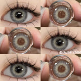 Popxstar  1 Pair 14.5MM Large Diameter Color Contact Lenses Big Eyes Black Contacts For Eyes Brown Lenses Cosmetic Contact Lenses