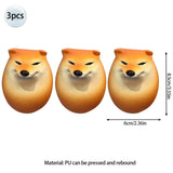 Popxstar  Funny Dog egg Pinch Cute Simulation Shiba Inu Egg Pu Press Slow Rebound Decompression Toy Interesting Easter Kids Gifts