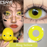 Popxstar  1 Pair Hot sales Color Contact Lenses with Diopter Myopia Eyes Cosplay Contacts Lens  Halloween Contact Lenses Makeup