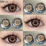 Color 1 Pair Contact Lenses with Natural High Color Saturation & Defined Edge, Soft Age-Reducing Ambience