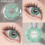 Popxstar  New Colorful Contact Lenses for Eyes 1 Pair Natural Fashion Contact Lenses Blue Gray Eyes Lens Yearly Cosmetics Pupils
