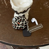 Korean Leopard Print Headphone Case For Apple Airpods Pro 3 4 2 Pro Cover Silicone Cute Headset Cases For Airpod Pro2 Funda Capa