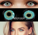 Popxstar 1pair Halloween Cosplay Color Contacts Lenses For Eyes Blue Black Colored Lens Anime Yearly Beauty Makeup Contacts Lens