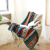Popxstar  Luxury Bed Blanket Boho Throw Blanket Winter Thick Coral Fleece Sofa Blanket Bed Plaid Bedspread On The Bed Home Decor