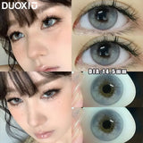 Popxstar  1Pair Soft Contact Lenses Pink Lenses Purple Eye Diameter 14.5mm sclera pupils Grey Lens Myopia Degree Beautiful Pupil