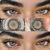 Gray Beauty Pupils Color Contact Lenses 1Pair Fashion Blue Contacts Brown Makeup Lenses Yearly Green Eye Color Lenses