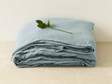 Popxstar Pure Linen Bed Sheets 100% Stone Washed French Linen Solid Color Breathable and Durable for Hot Sleepers 1 PC Flat Sheet