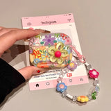 Popxstar Luxury Summer Flower Earphone Case For AirPods 4 1 2 3 Pro 2021 Wireless Bluetooth Headset TPU Flower Protective Cover