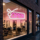 Dimmable LED Neon Sign Adjustable Brightness Soft Silicone Light Strip Business Store Sign Acrylic Backboard